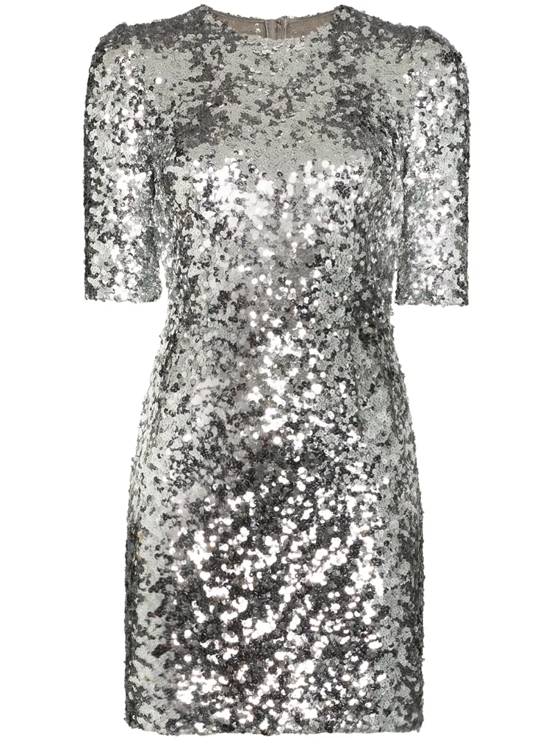 DOLCE & GABBANA SEQUINNED MINI DRESS