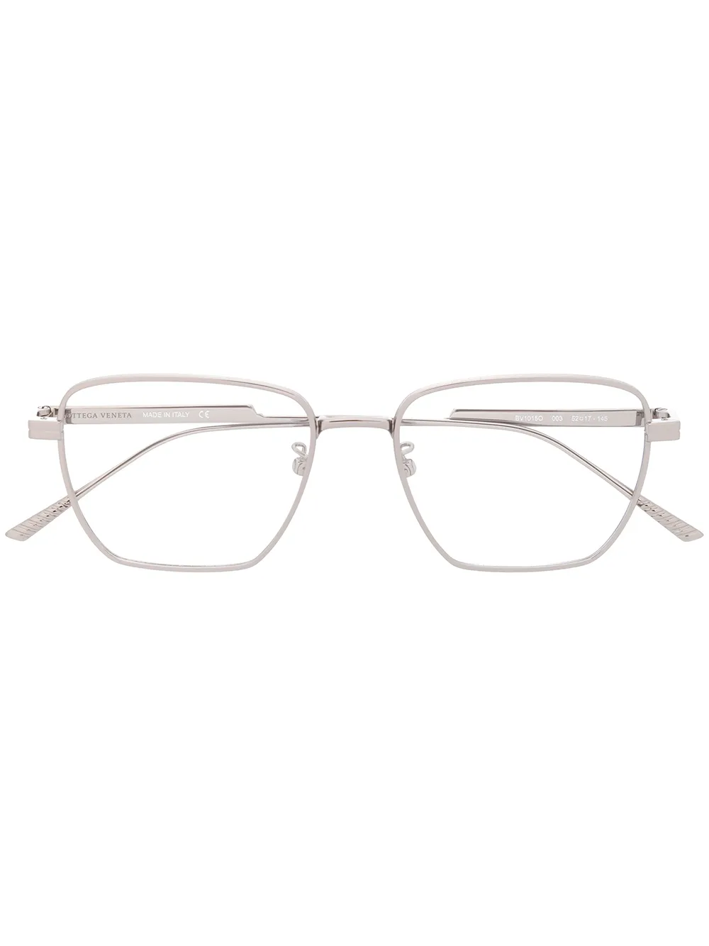 

Bottega Veneta Eyewear rectangular-frame glasses - Silver