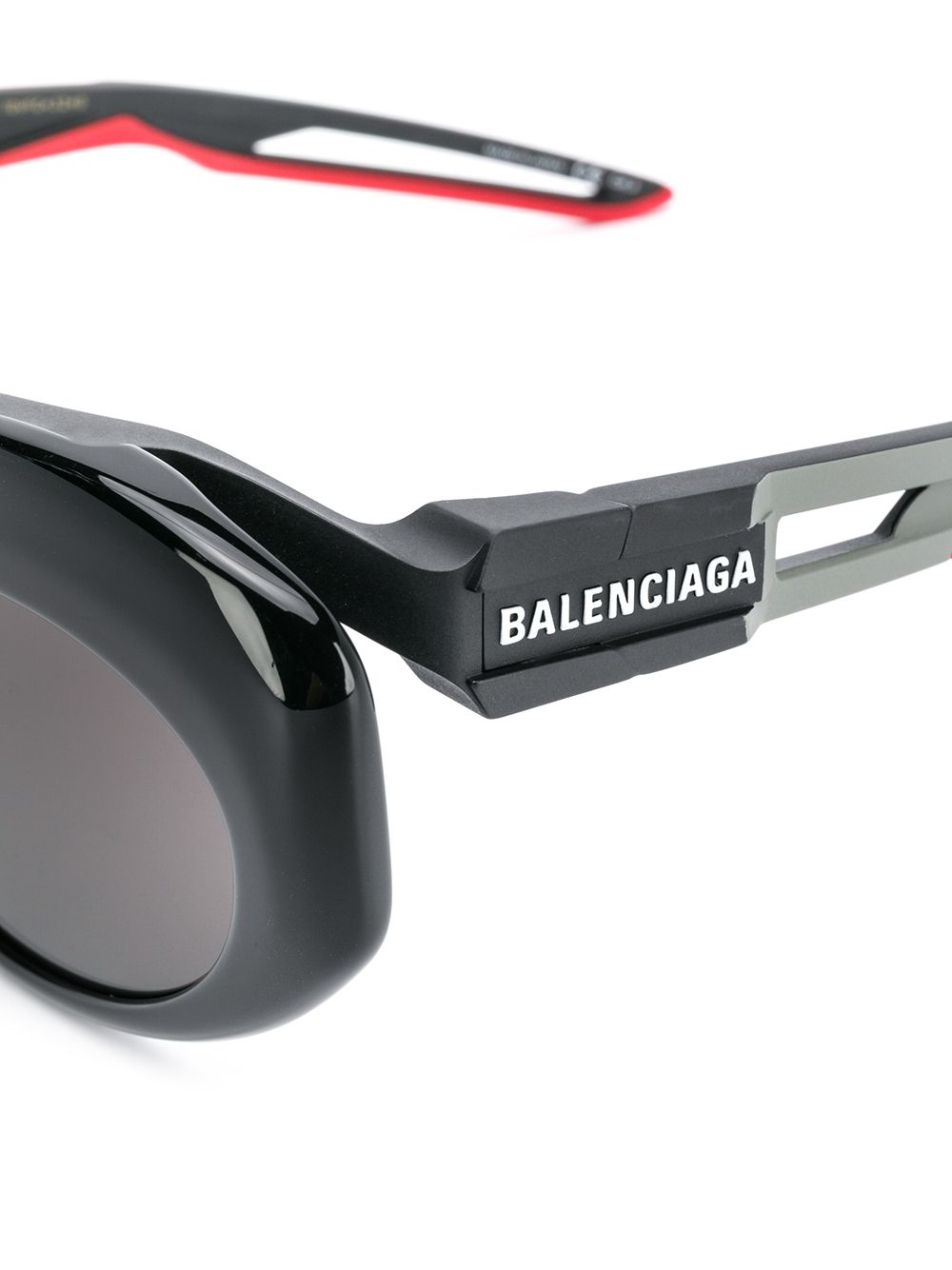 фото Balenciaga eyewear солнцезащитные очки hybrid в овальной оправе