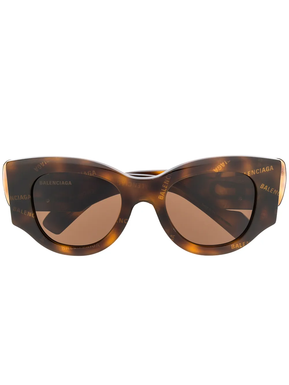 Balenciaga Eyewear Zonnebril met kattenoog montuur Bruin