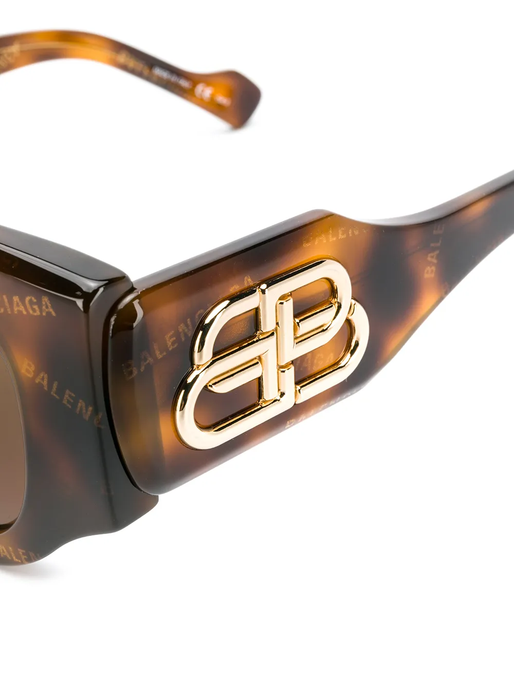 Balenciaga Eyewear Zonnebril met kattenoog montuur Bruin