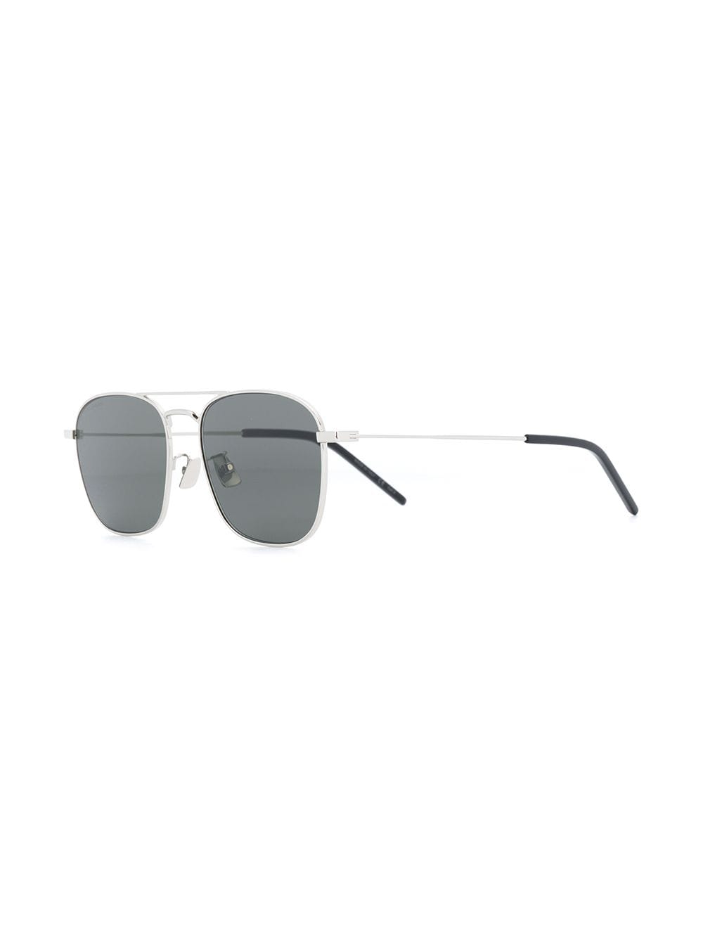 Shop Saint Laurent Sl309 Pilot-frame Sunglasses In Silver
