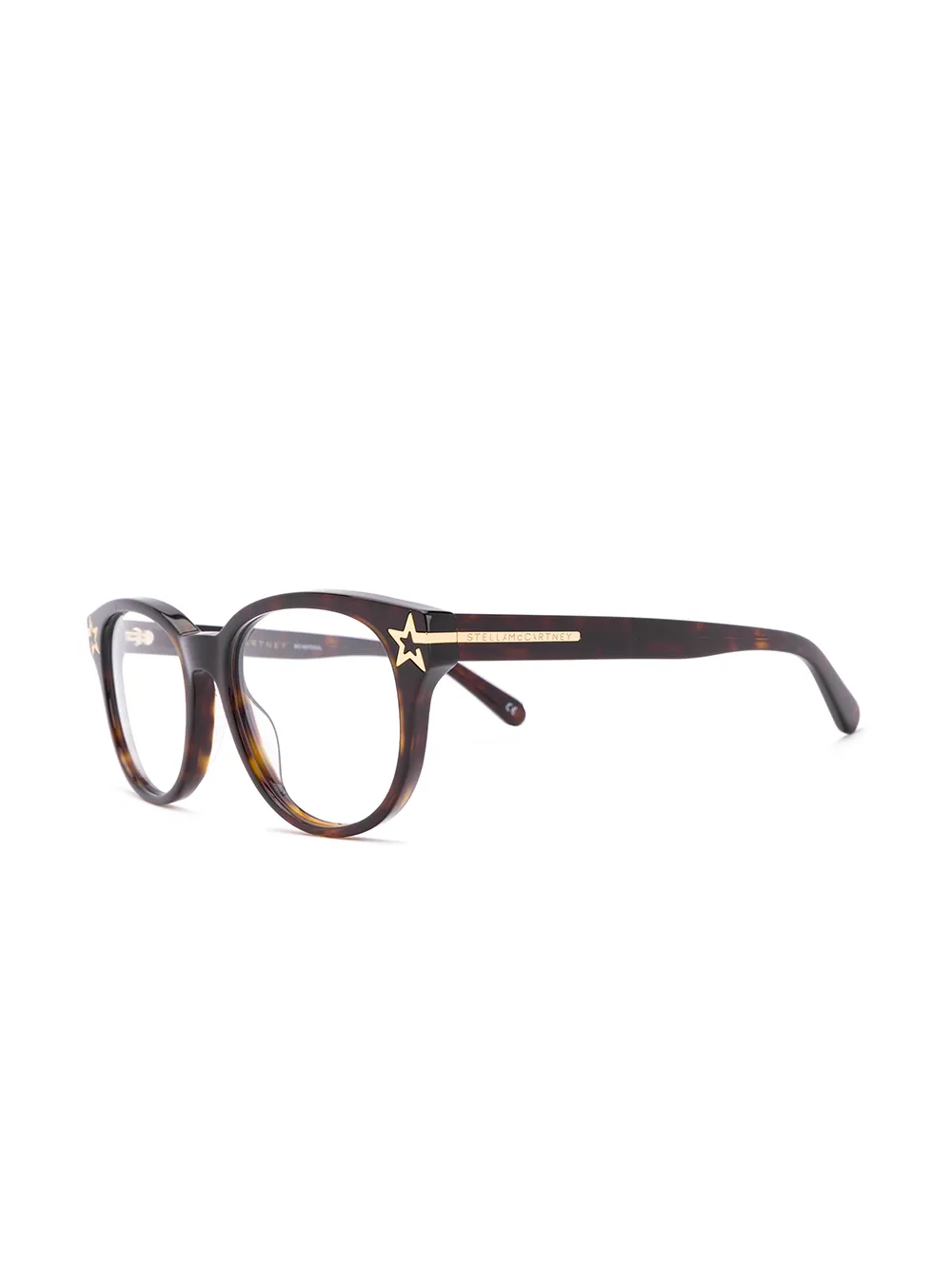 Stella McCartney Eyewear Bril met rond montuur - Bruin