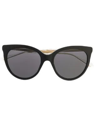 Gucci Eyewear キャットアイ サングラス | ブラック | FARFETCH JP