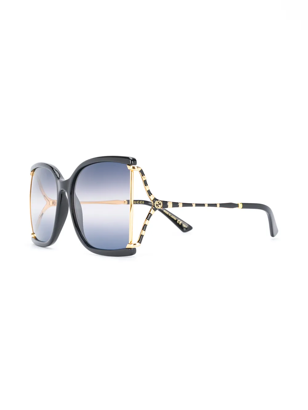  Gucci Eyewear Oversized Sonnenbrille   Schwarz 