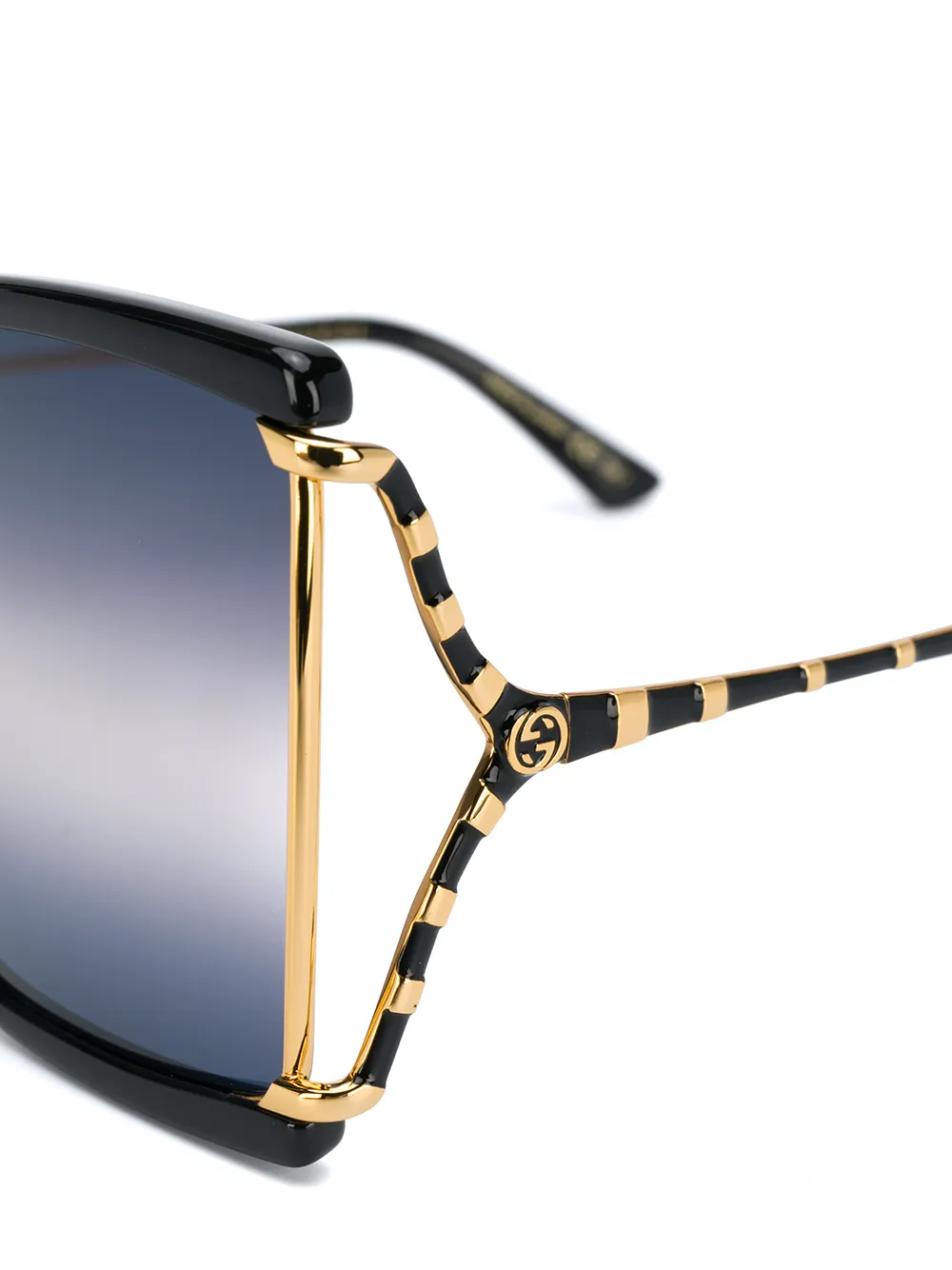  Gucci Eyewear Oversized Sonnenbrille   Schwarz 