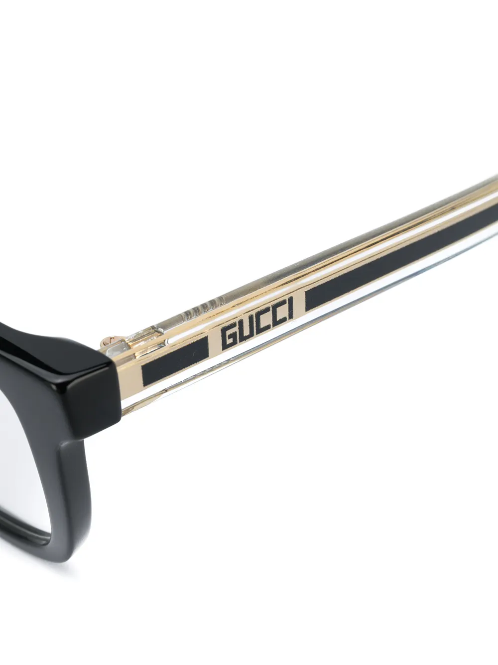 Gucci Eyewear Bril met vierkant montuur Zwart