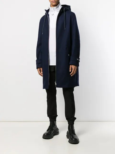 KENZO LOOSE-FIT HOODED COAT
