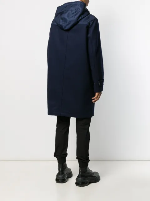 KENZO LOOSE-FIT HOODED COAT