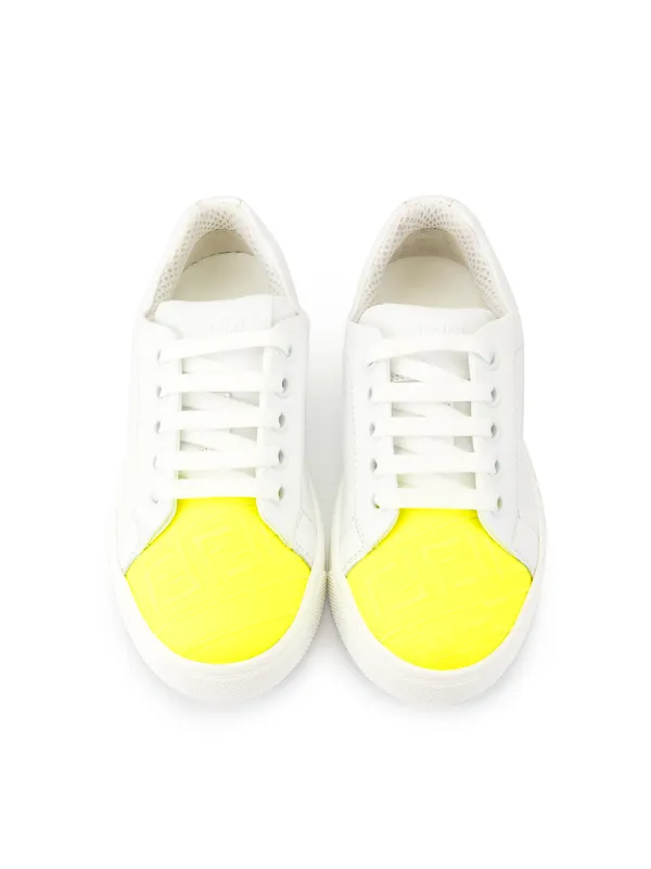 yellow cap shoes