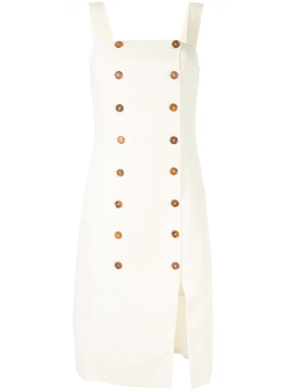 double breasted midi dress