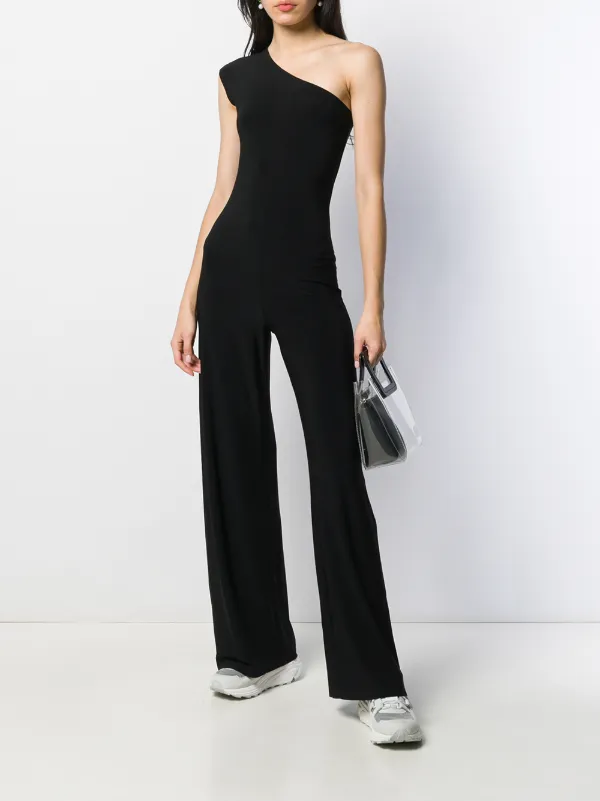 norma kamali one shoulder jumpsuit