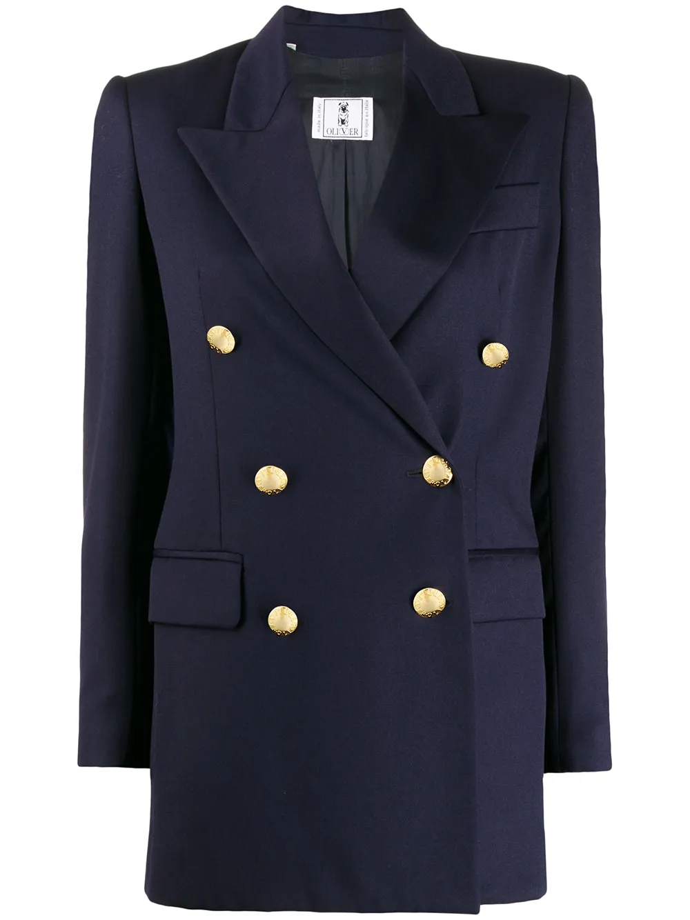 Image 1 of A.N.G.E.L.O. Vintage Cult 1990s Oliver's peaked lapels double breasted jacket