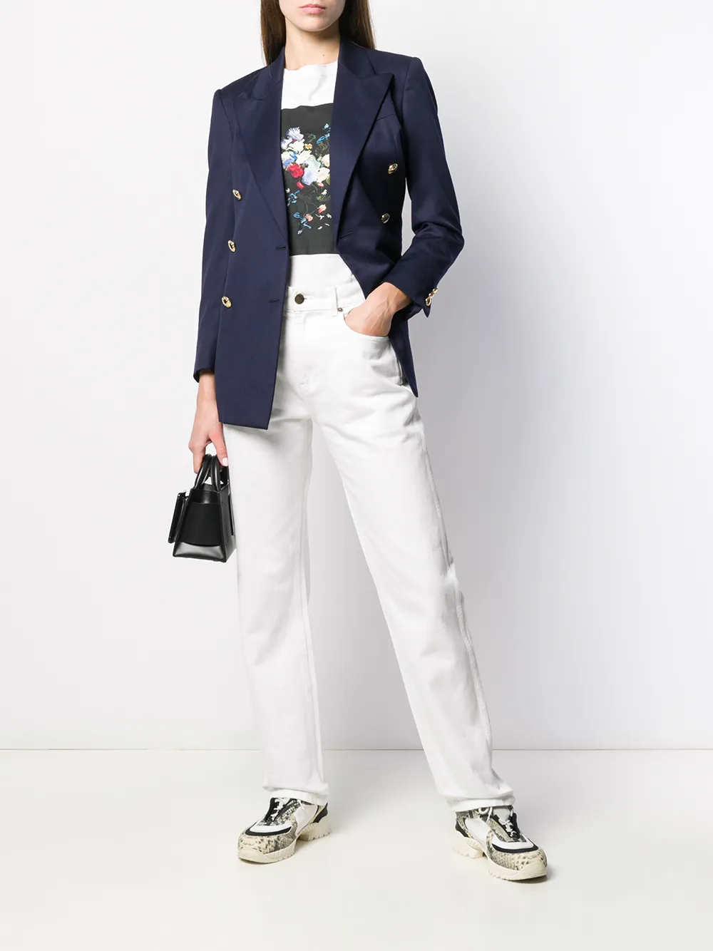 Image 2 of A.N.G.E.L.O. Vintage Cult 1990s Oliver's peaked lapels double breasted jacket