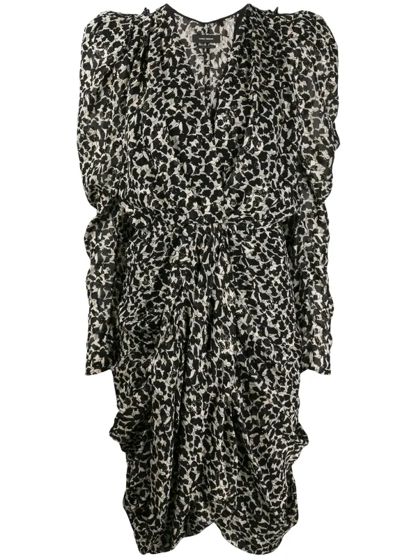 isabel marant leopard dress