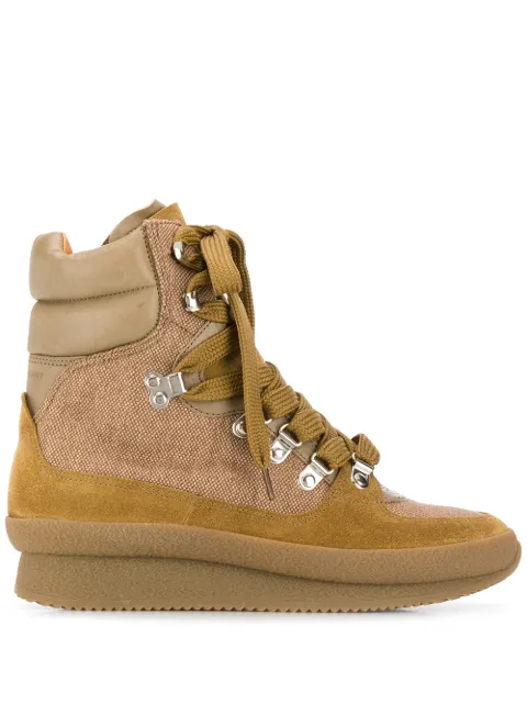 ISABEL MARANT chunky lace-up boots