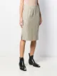 Valentino Pre-Owned تنورة منسوجة مخططة بتصميم مستقيم