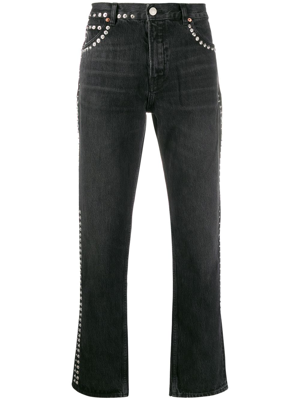 фото Martine Rose джинсы прямого кроя с заклепками