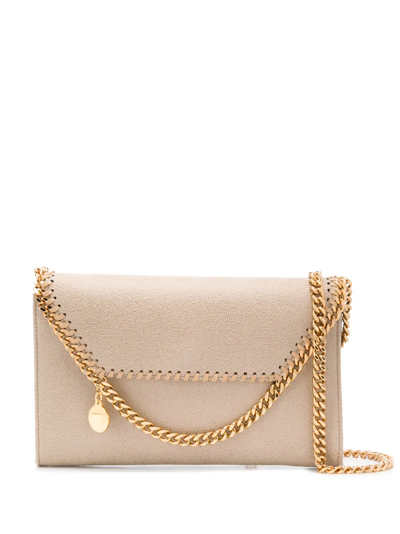 Stella Mccartney Mini Falabella Shoulder Bag In Neutrals