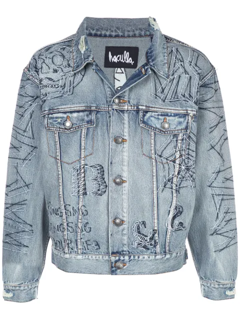 Haculla Tatted printed denim jacket