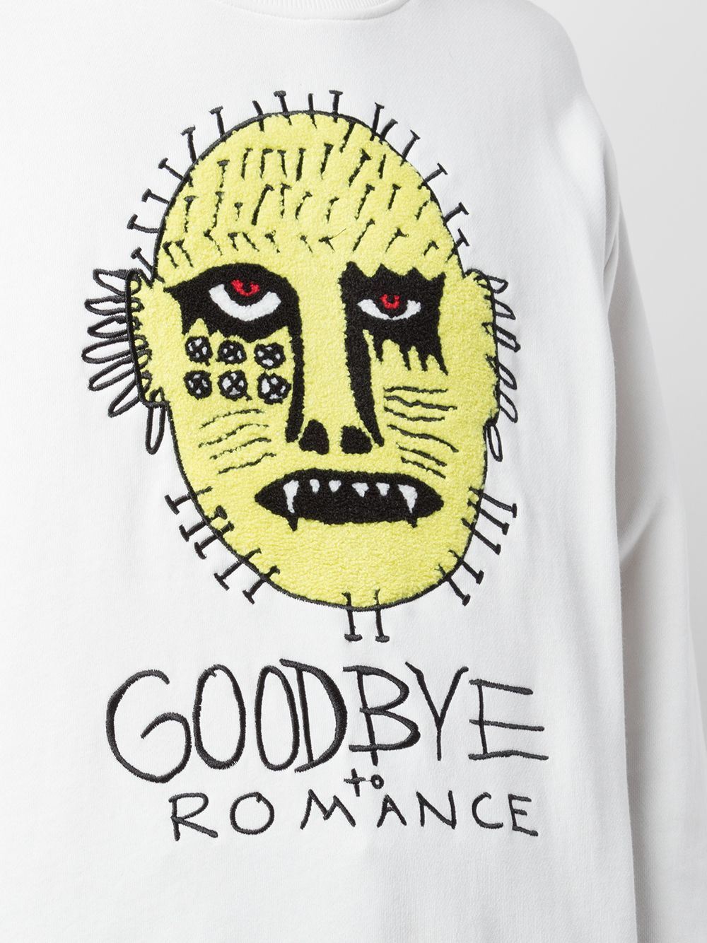 Shop Haculla Goodbye Romance Print Sweatshirt In White
