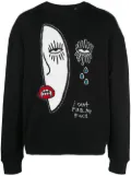 Haculla I cant feel my face sweatshirt - Black