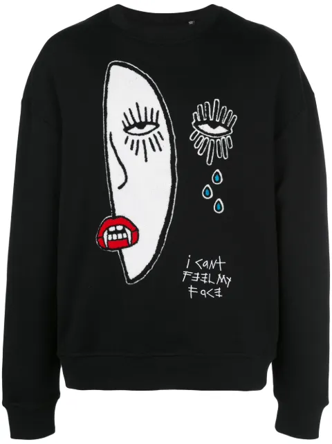 Haculla I cant feel my face sweatshirt