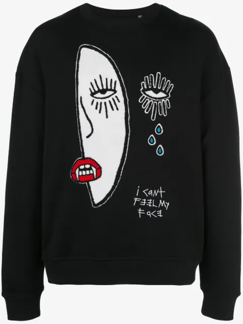 Haculla I cant feel my face sweatshirt