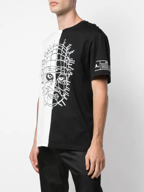 Shop Black White Haculla Split In Half Pin Graphic T Shirt With Express Delivery Farfetch Shop Black White Haculla Split In Half Pin Graphic T Shirt With Express Delivery Farfetch