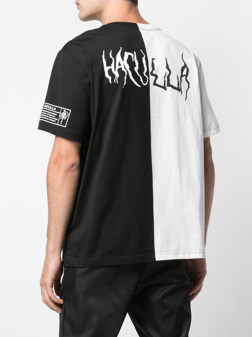 Shop Black White Haculla Split In Half Pin Graphic T Shirt With Express Delivery Adefra