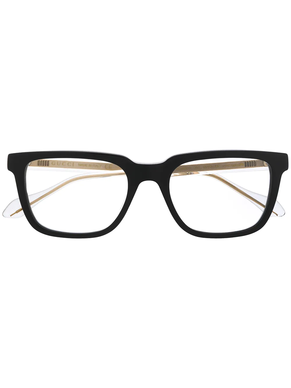 Gucci Eyewear スクエア眼鏡フレーム - ブラック Gucci Eyewear スクエア眼鏡フレーム - ブラック