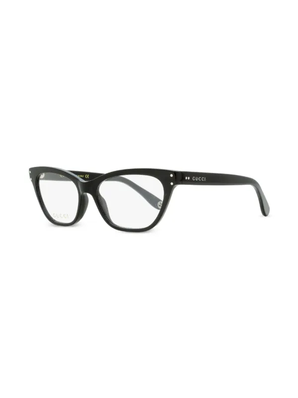 Gucci Eyewear Cat eye-frame Glasses | Black | FARFETCH IN