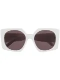 Courrèges square tinted sunglasses - White