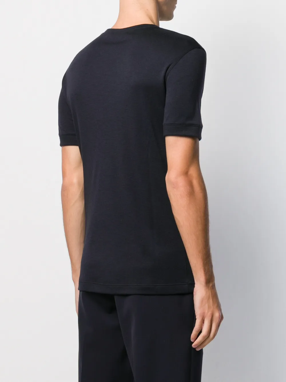 Giorgio Armani T-shirt met ronde hals Blauw