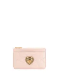 Dolce & Gabbana medium Devotion quilted card holder - Pink