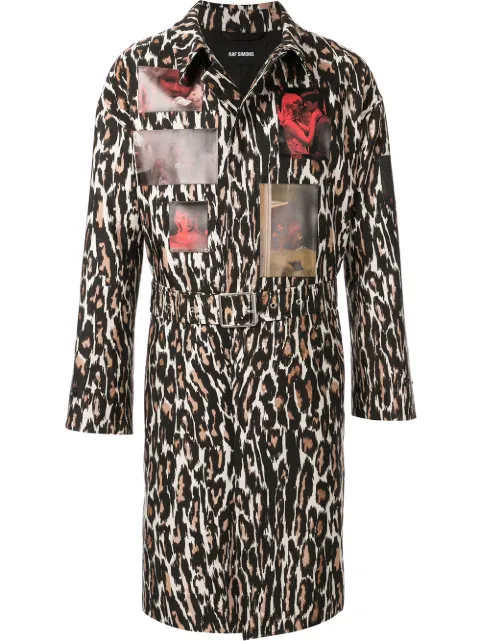 RAF SIMONS ABRIGOS ANIMALIER CAR COAT