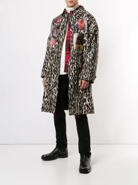 RAF SIMONS ABRIGOS ANIMALIER CAR COAT