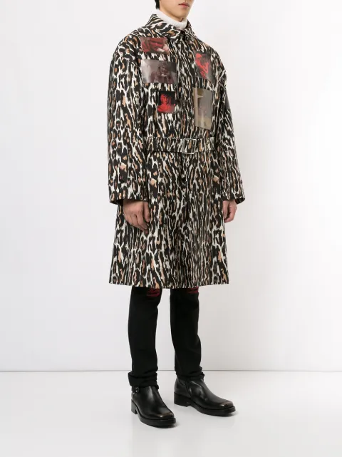 RAF SIMONS ABRIGOS ANIMALIER CAR COAT