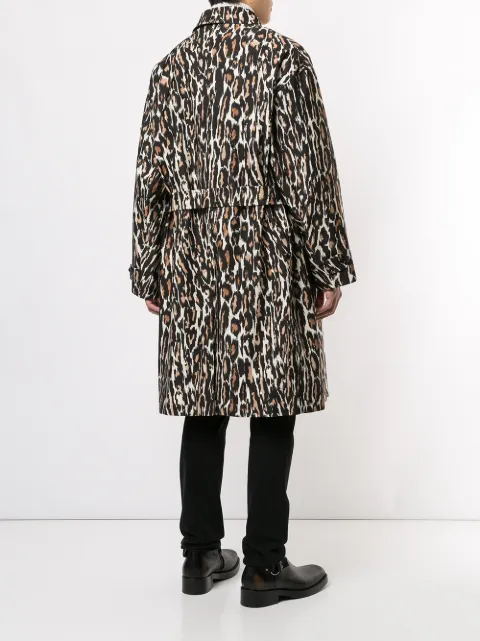 RAF SIMONS ABRIGOS ANIMALIER CAR COAT
