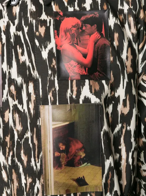 RAF SIMONS ABRIGOS ANIMALIER CAR COAT