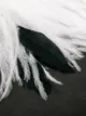 The Attico long feather-embellished gloves