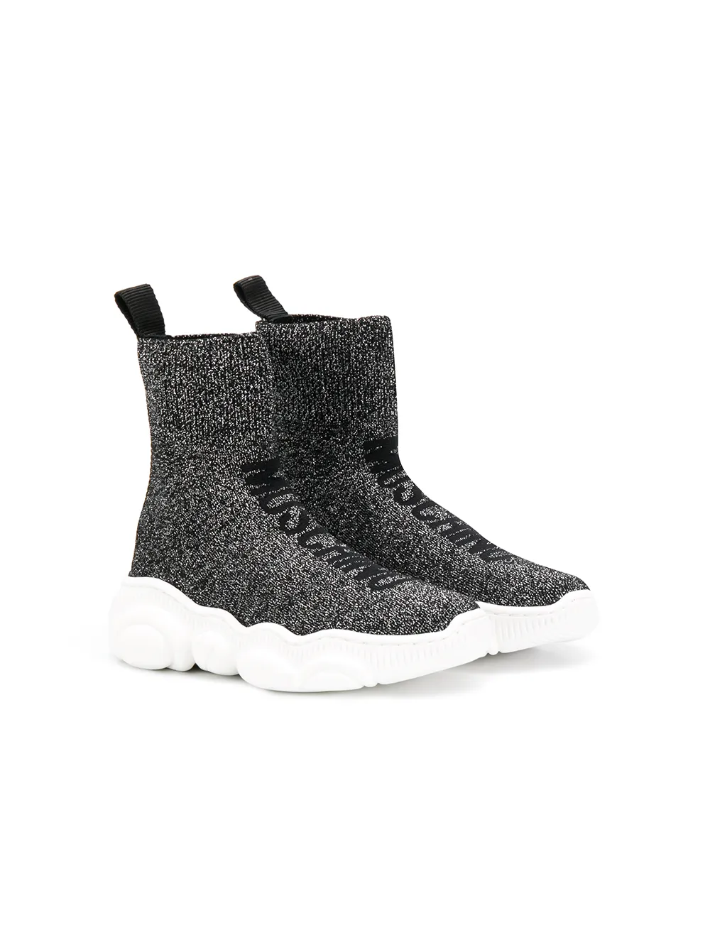 Moschino Kids logo sock sneakers Moschino Kids logo sock sneakers