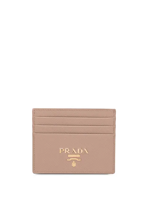 Prada compact front logo cardholder