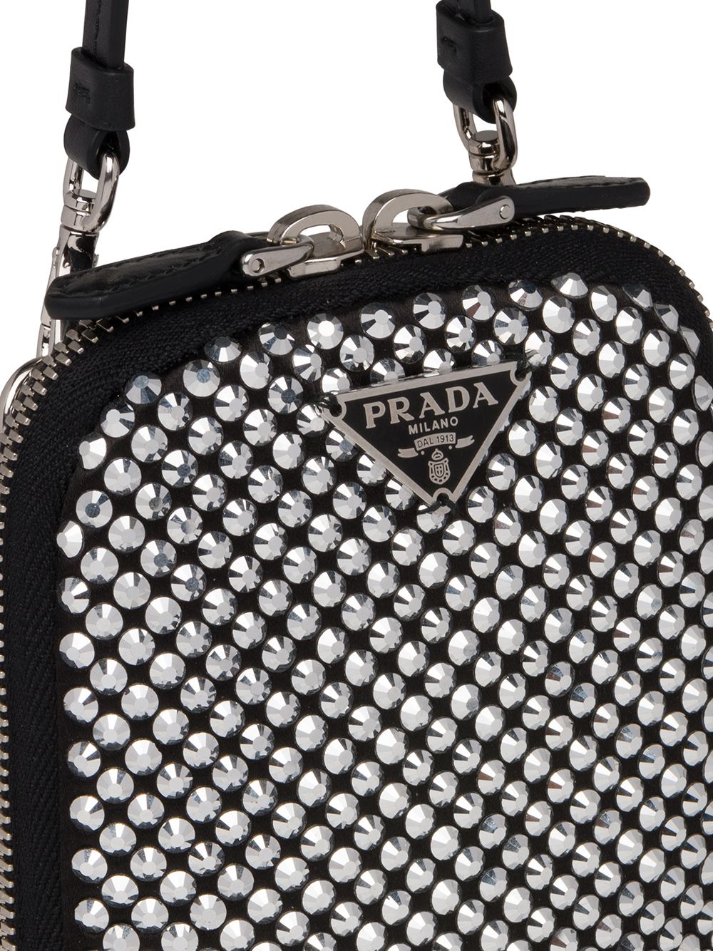 фото Prada сумка с логотипом и стразами