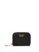 الصورة 1 من Prada محفظة بسحاب ملفوف وشعار ماركة