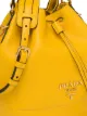 Prada drawstring-fastening logo bucket bag