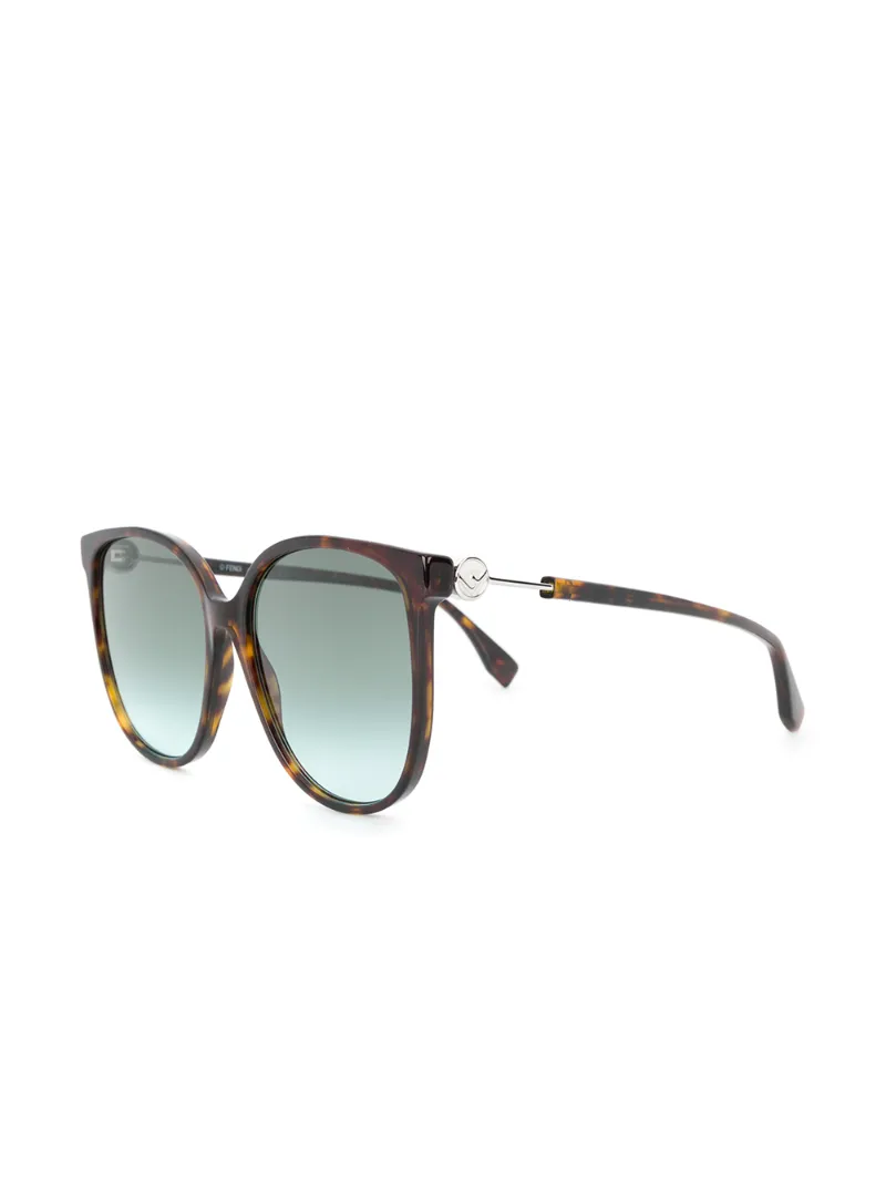 FENDI GRADIENT LENS SQUARE SUNGLASSES