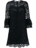 Valentino Garavani flared floral lace mini dress - Blue