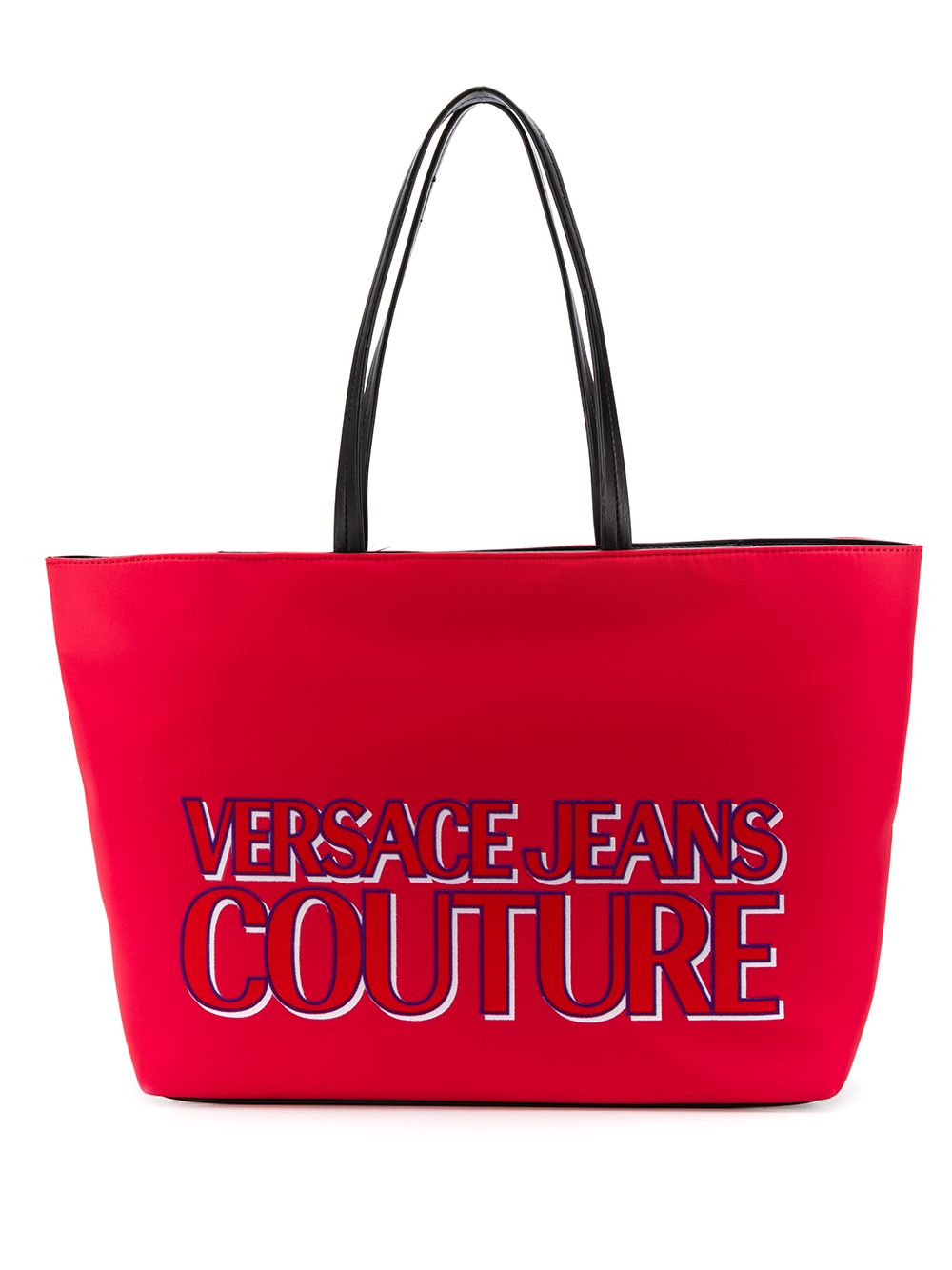 фото Versace Jeans Couture сумка-тоут с тисненым логотипом