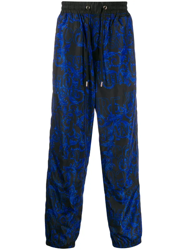 versace blue pants